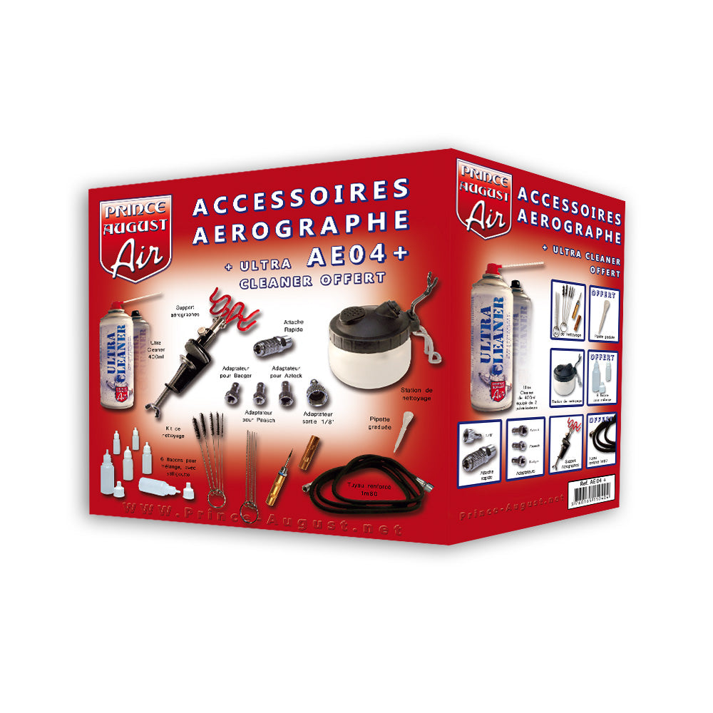 Accessoires aérographe AE04+ + ultra cleaner