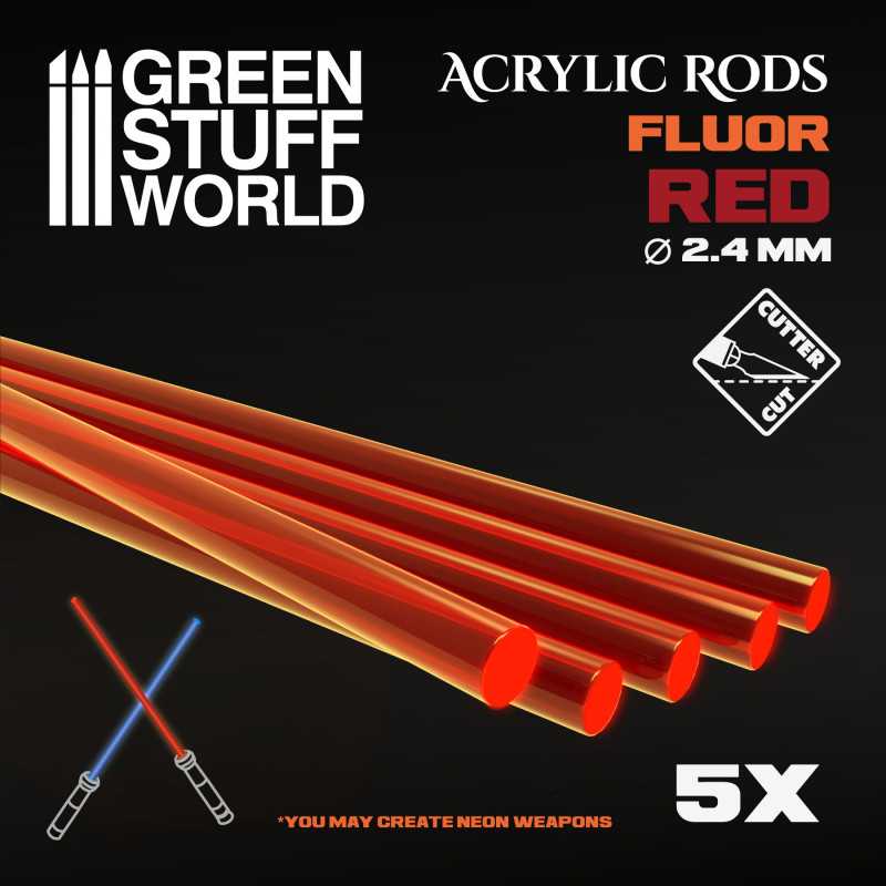 Fluor Rods Red Orange 2.4mm