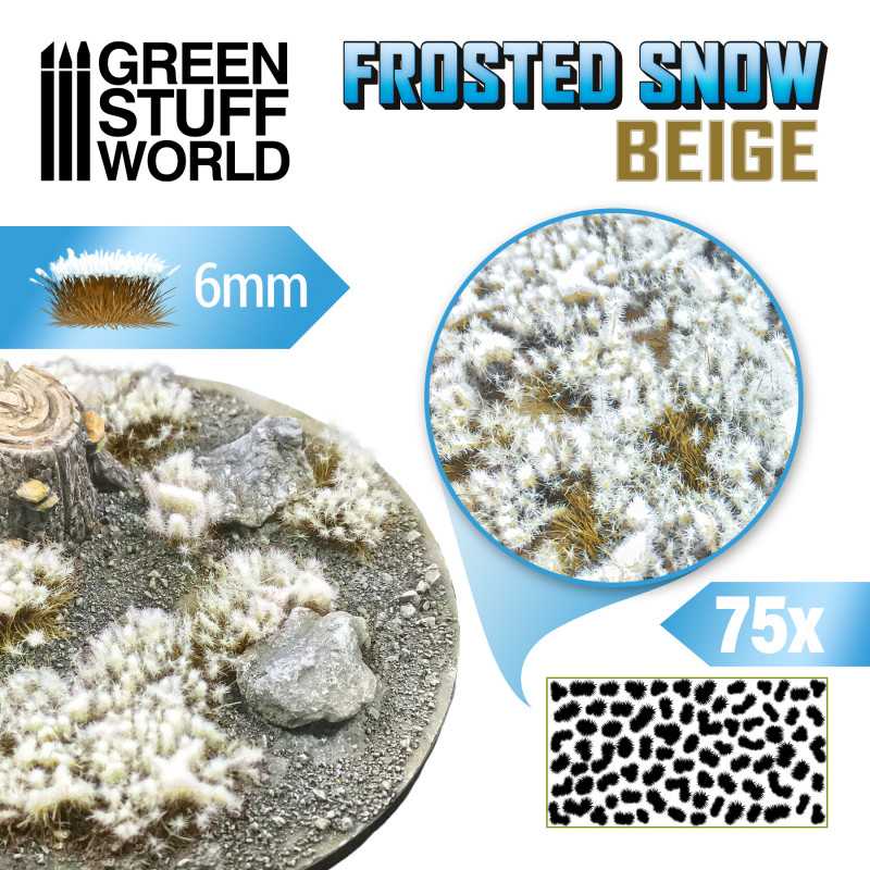 Frosted Snow Beige 6mm x75