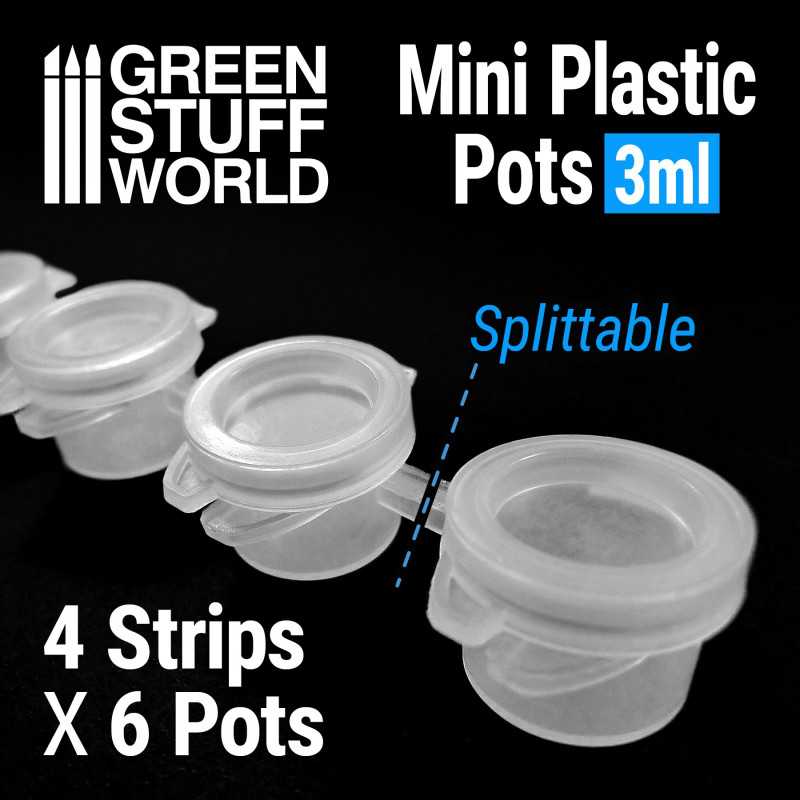Mini Plastic Pots 3ml
