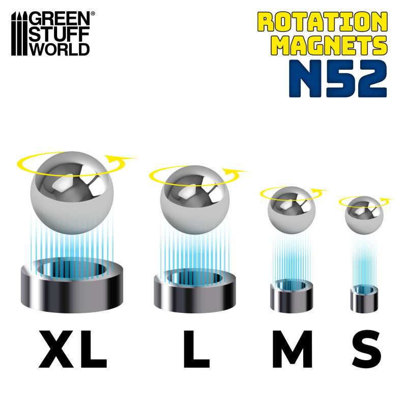 N52 Rotation Magnets S/L/XL