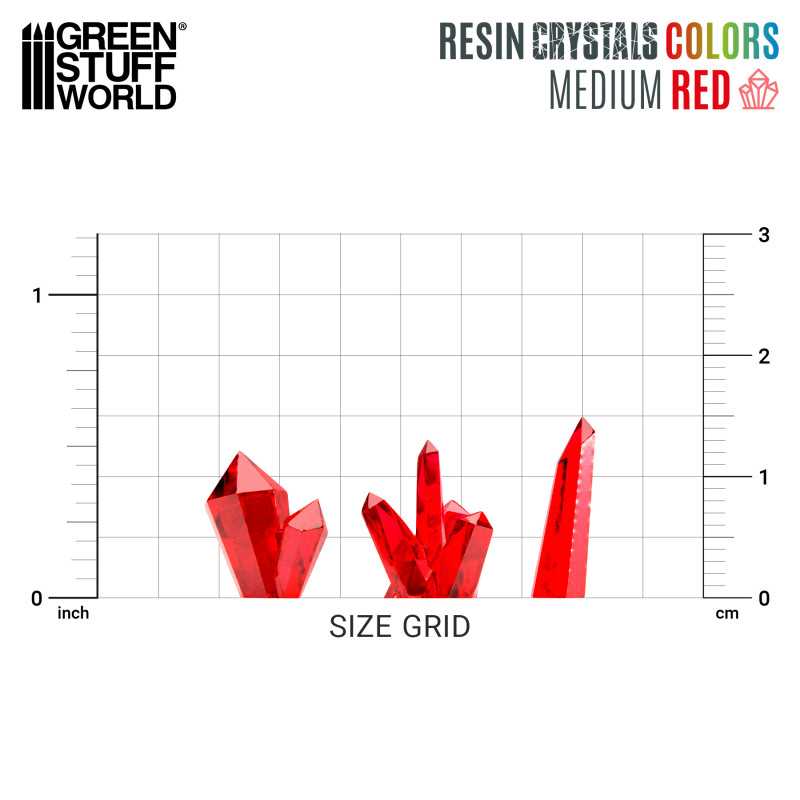 Resin Crystals Red Small/Medium