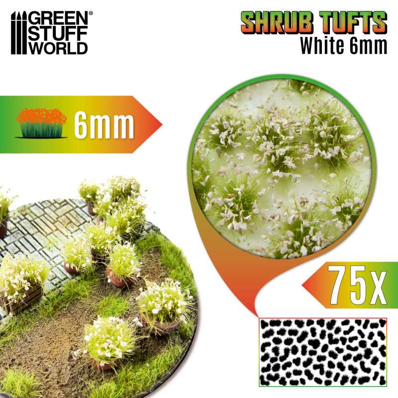 Shrub Tufts White Shrub 6mm