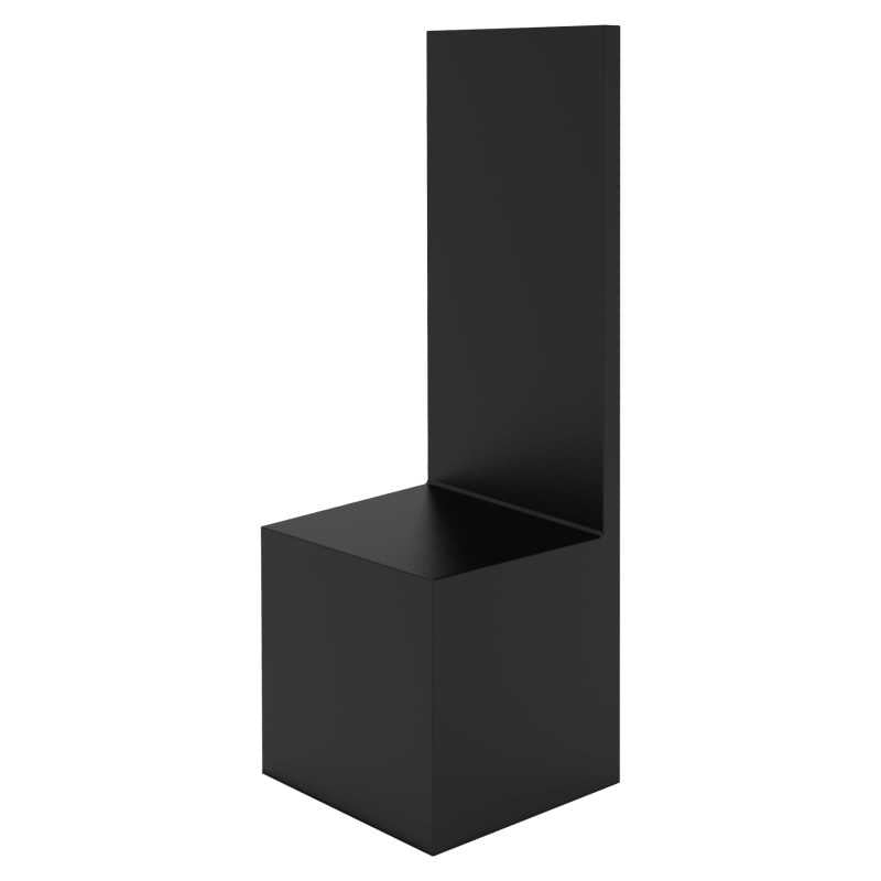 Straight Backdrop Plinths 7x7x6+14cm Black