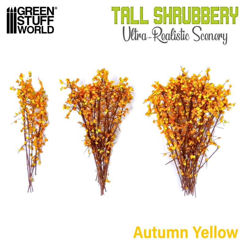 Tall Shrubbery Autumn Yellow
