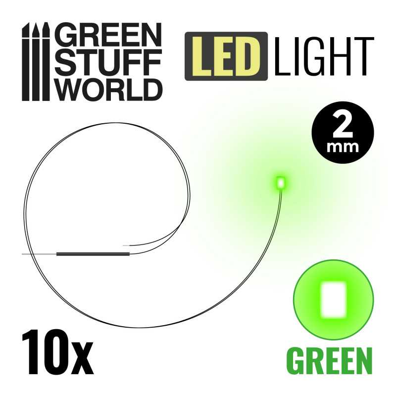 2mm Leds Green
