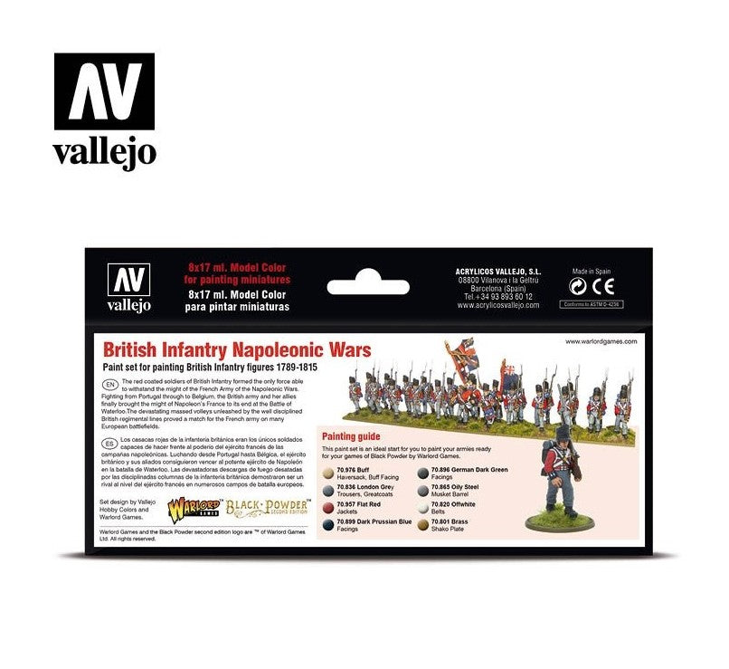 British Infantry Napoleonic Wars Wargame Color Series