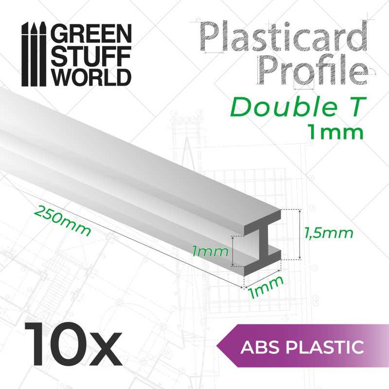 ABS Double T Profile 1/2/3mm