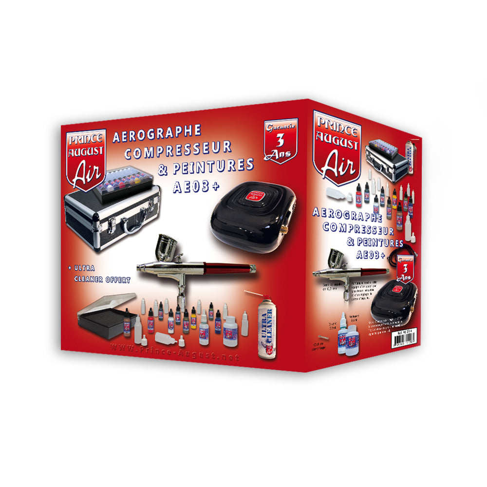Aérographe Compresseur & peintures AE03+