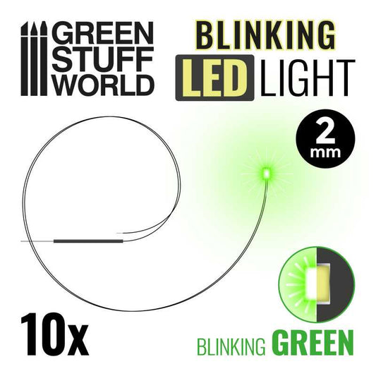 Blinking Leds Green 2mm