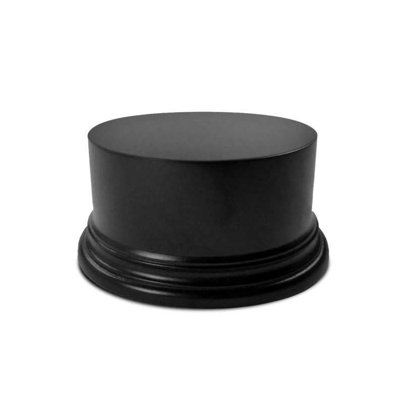Block Plinth 10cm Black Round