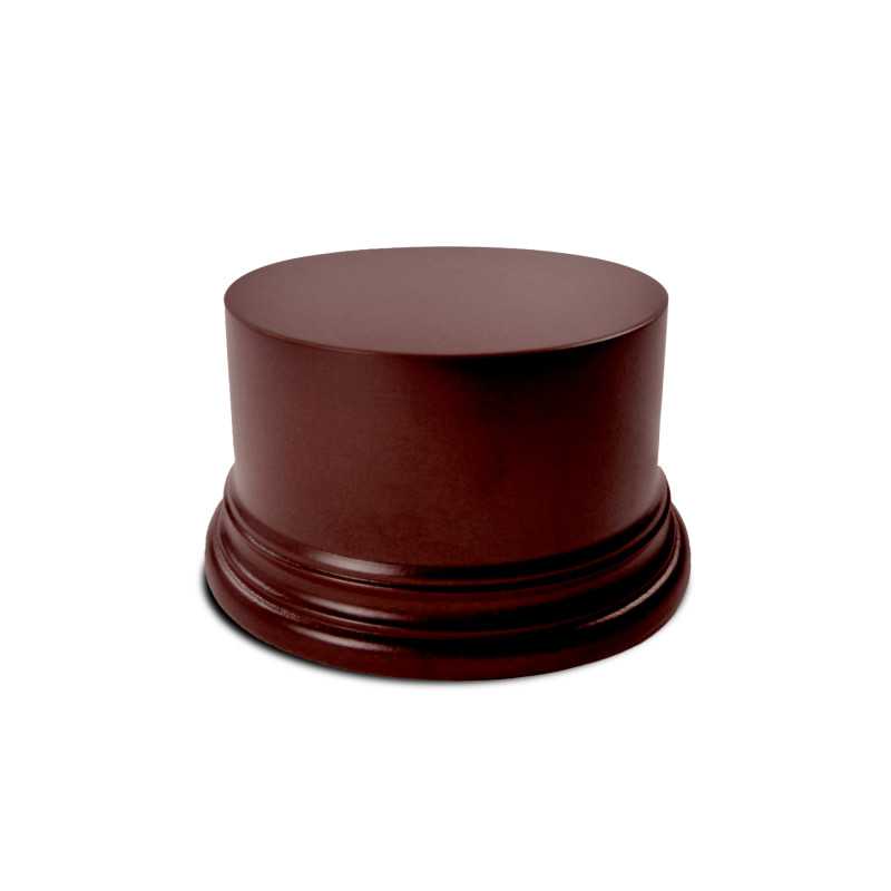 Block Plinth 8cm Hazelnut Round