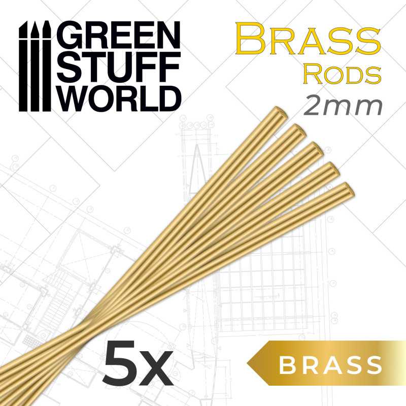 Brass Rods 0,3/0,5/1/1,5/2/3mm