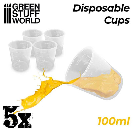 Disposable Cups x5 100ml