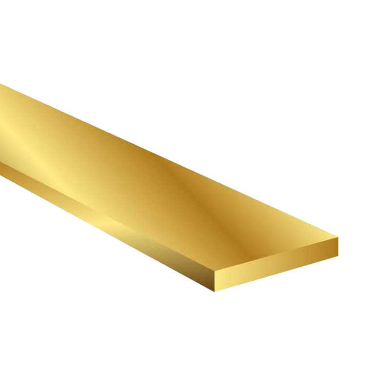 Flat Brass Profile 0.2mm x 1/2/3/6/12/25mm