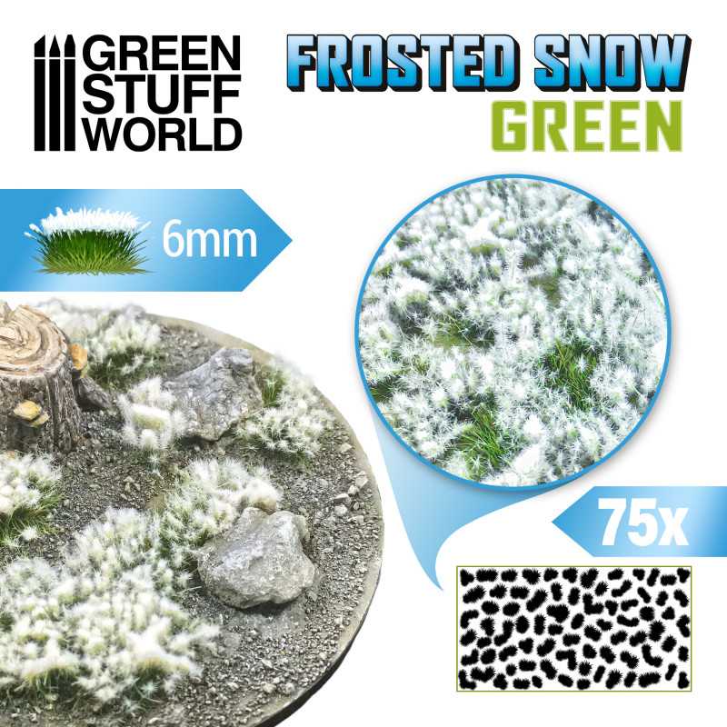 Frosted Snow Green 6mm x75