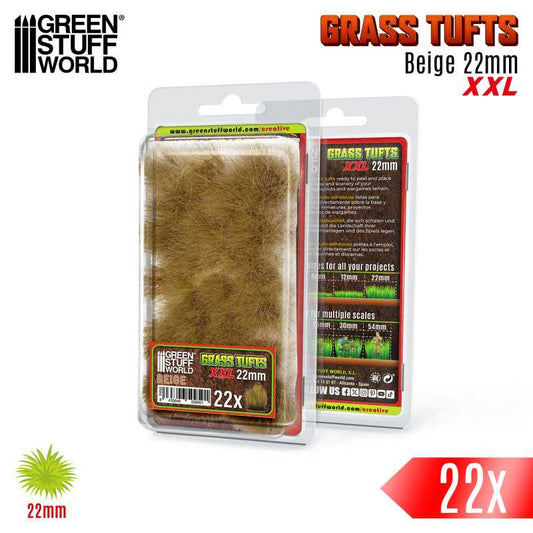 Grass Tufts Beige XXL 22mm x22