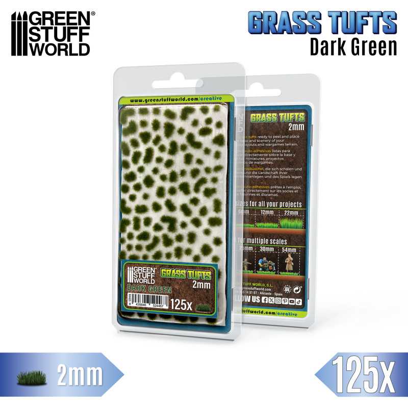 Grass Tufts Dark Green 6mm