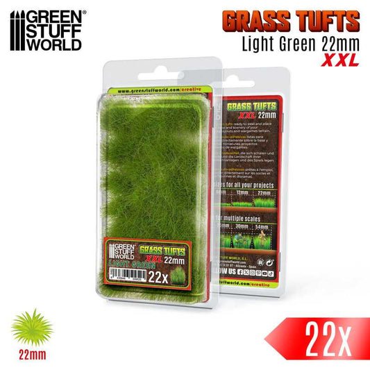 Grass Tufts Light Green XXL 22mm x22
