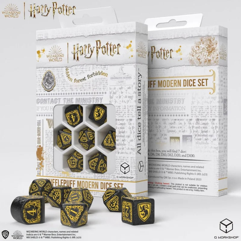 Hufflepuff Modern Dice set