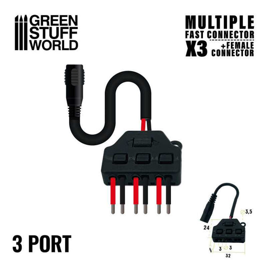 Multiple Fast connector x3 + Female connector