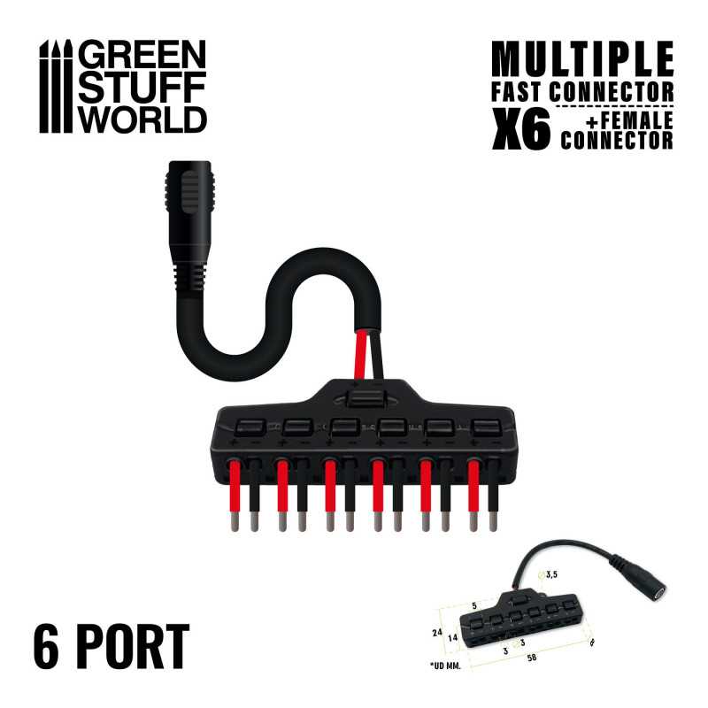 Multiple Fast connector x6 + Female connector