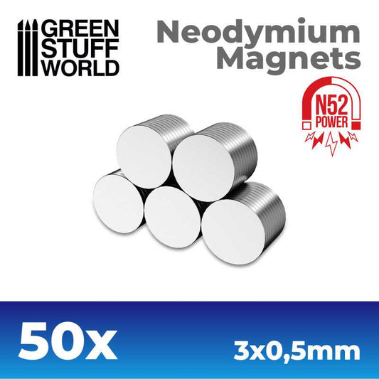 N52 Neodymium Magnets 3x0,5/1mm