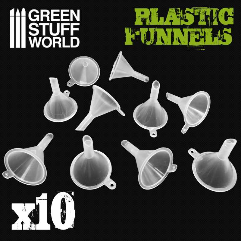 Plastic Funnels Pack x10