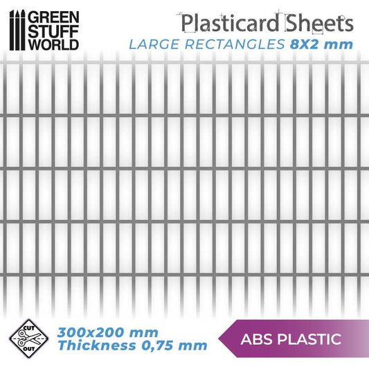 Plasticard Sheets ABS Rectangular Medium/Large
