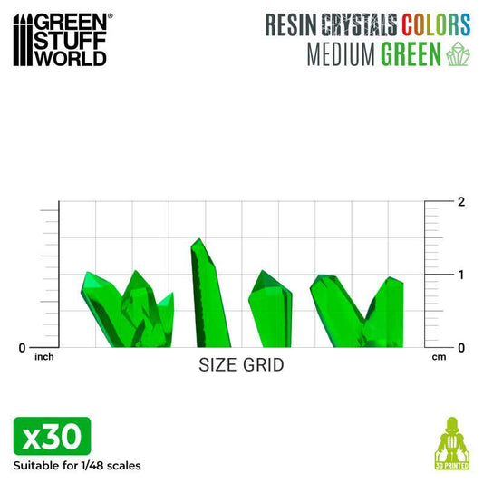 Resin Crystals Green Small/Medium