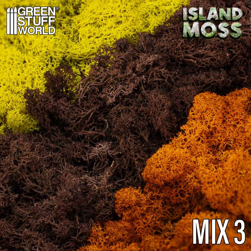 Scenery moss mix 3 yellow brown orange