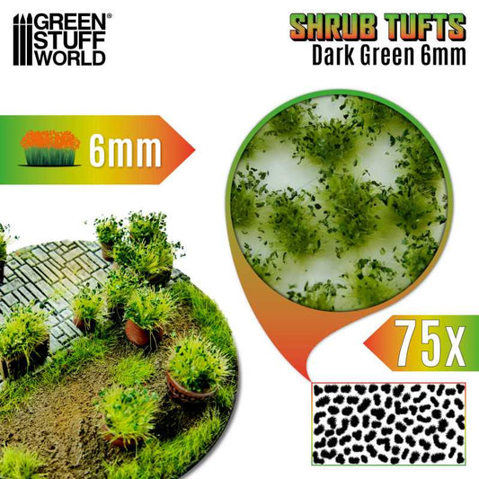 Shrub Tufts Dark Green Shrub 6mm