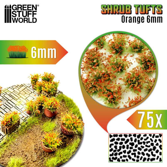 Shrub Tufts Orange Shrub 6mm