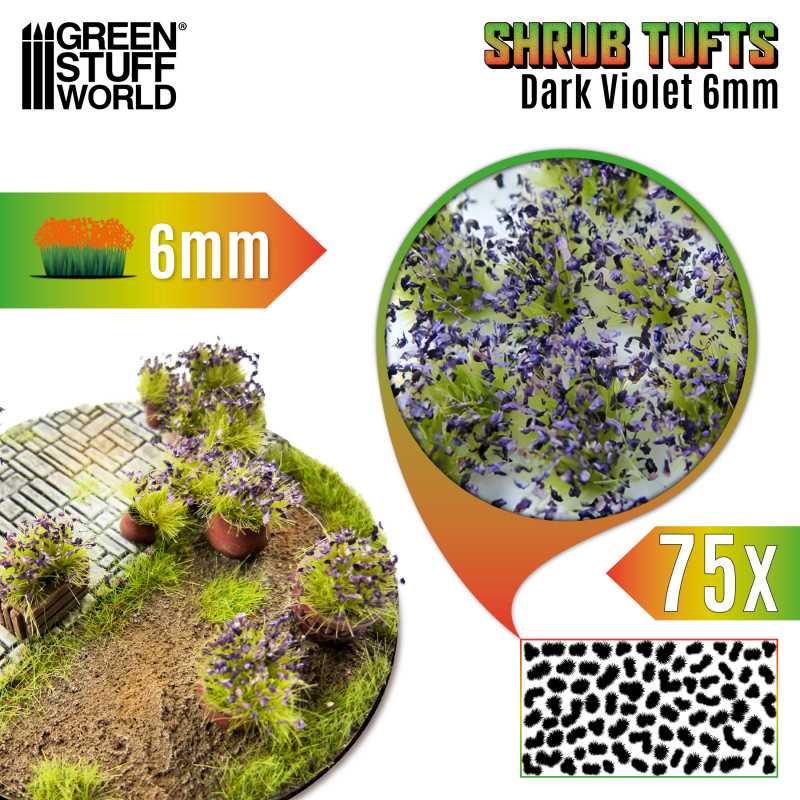 Shrub tufts Violet Shrub 6mm
