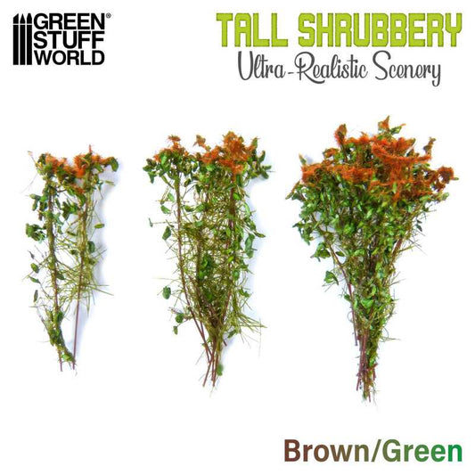 Tall Shrubbery  Brown Green
