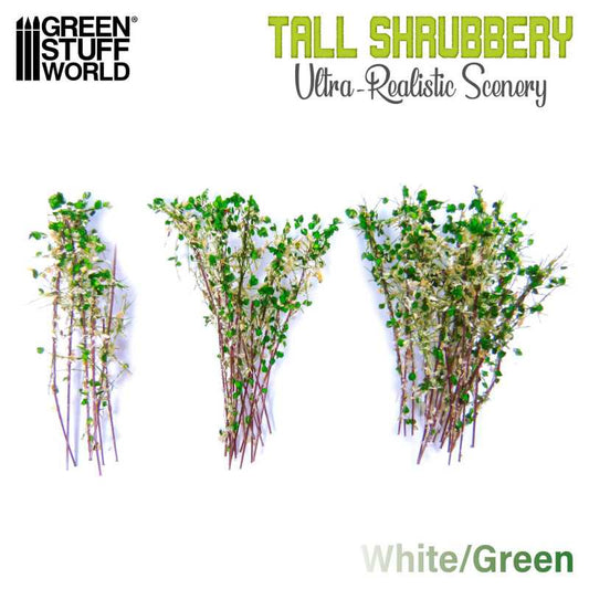 Tall Shrubbery White Green