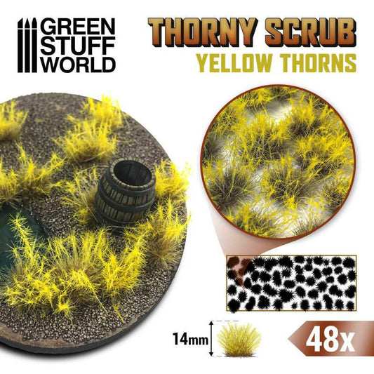Thorny Scrub 14mm Yellow Thorns x48